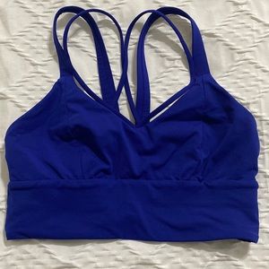 Blue Lululemon sports bra. Size 6